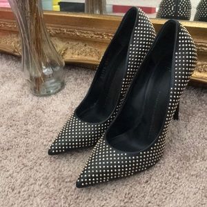 Giuseppe Zanotti Studded Black Heels